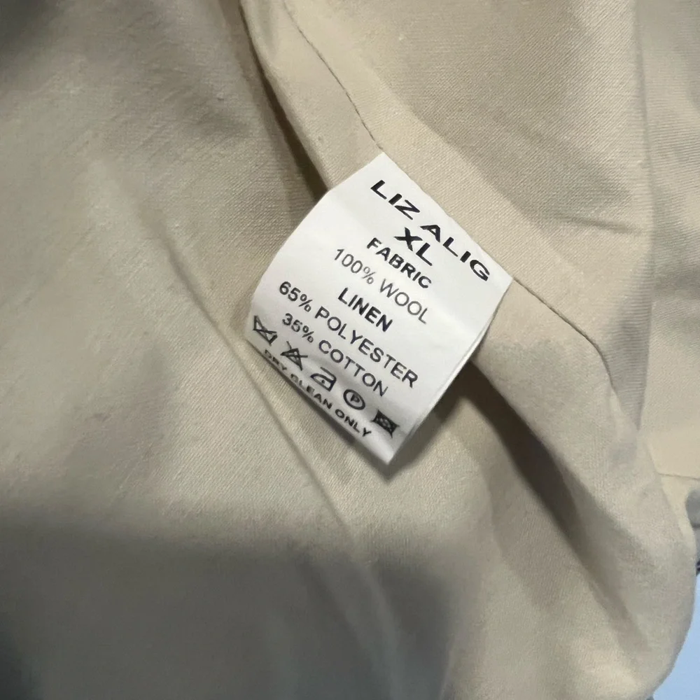 Portuguese Wool Pieper Coat in Neutral Mix-Match Hereingbone - Picture 9 of 9